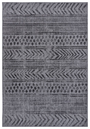 Hanse Home, Kusový koberec Twin Supreme 105417 Biri Night Silver – na von aj na doma, 80x150, šedá, chodba / predsieň