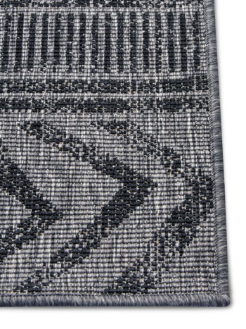 Hanse Home, Kusový koberec Twin Supreme 105417 Biri Night Silver – na von aj na doma, 80x150, šedá, chodba / predsieň