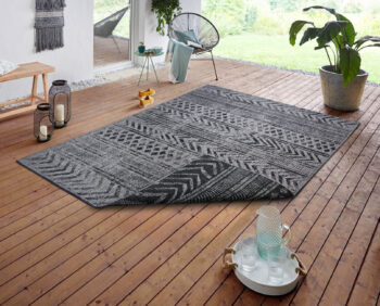 Hanse Home, Kusový koberec Twin Supreme 105417 Biri Night Silver – na von aj na doma, 80x250, šedá, chodba / predsieň