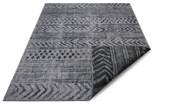 Hanse Home, Kusový koberec Twin Supreme 105417 Biri Night Silver – na von aj na doma, 80x250, šedá, chodba / predsieň