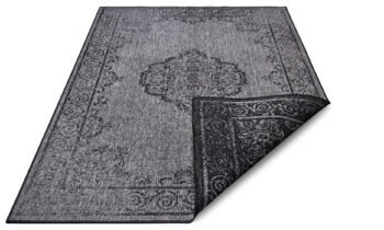 Hanse Home, Kusový koberec Twin Supreme 105424 Cebu Night Silver – na von aj na doma, 240x340, šedá, chodba / predsieň