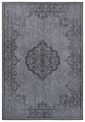 Hanse Home, Kusový koberec Twin Supreme 105424 Cebu Night Silver – na von aj na doma, 240x340, šedá, chodba / predsieň
