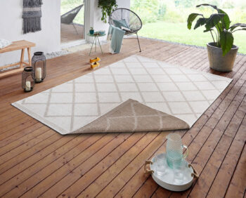 Hanse Home, Kusový koberec Twin Supreme 105430 Corsica Linen – na von aj na doma, 80x250, hnedá, chodba / predsieň