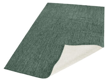 Hanse Home, Kusový koberec Twin-Wendeteppiche 103095 green cream – na von aj na doma, 120x170, zelená, chodba / predsieň