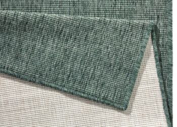 Hanse Home, Kusový koberec Twin-Wendeteppiche 103095 green cream – na von aj na doma, 120x170, zelená, chodba / predsieň