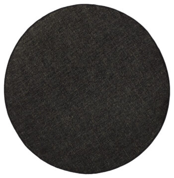 Hanse Home, Kusový koberec Twin-Wendeteppiche 103096 black cream kruh – na von aj na doma, 140x140 (priemer) kruh, čierna, chodba / predsieň