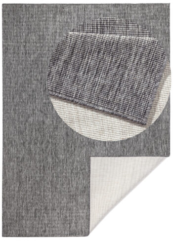 Hanse Home, Kusový koberec Twin-Wendeteppiche 103097 grey cream – na von aj na doma, 160x230, šedá, chodba / predsieň