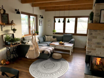 Hanse Home, Kusový koberec Twin-Wendeteppiche 103101 creme schwarz – na von aj na doma, 100x100 (priemer) kruh, biela, chodba / predsieň