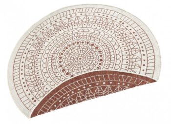 Hanse Home, Kusový koberec Twin-Wendeteppiche 103102 creme terra – na von aj na doma, 240x240 (priemer) kruh, oranžová, chodba / predsieň