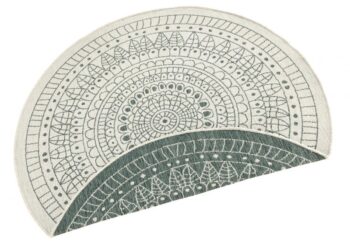 Hanse Home, Kusový koberec Twin-Wendeteppiche 103103 creme grün – na von aj na doma, 240x240 (priemer) kruh, zelená, chodba / predsieň