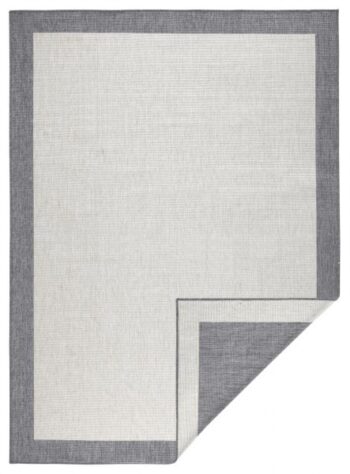 Hanse Home, Kusový koberec Twin-Wendeteppiche 103108 creme grau – na von aj na doma, 80x150, šedá, chodba / predsieň