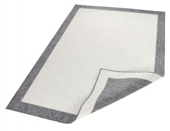 Hanse Home, Kusový koberec Twin-Wendeteppiche 103108 creme grau – na von aj na doma, 80x250, šedá, chodba / predsieň
