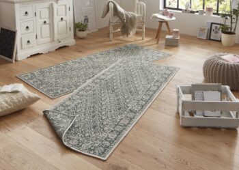 Hanse Home, Kusový koberec Twin-Wendeteppiche 103115 grün creme – na von aj na doma, 160x230, zelená, chodba / predsieň