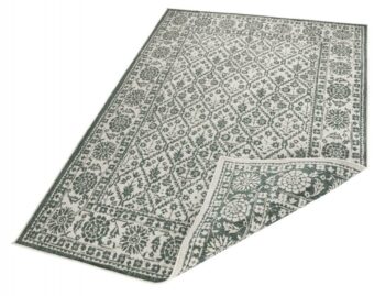Hanse Home, Kusový koberec Twin-Wendeteppiche 103115 grün creme – na von aj na doma, 160x230, zelená, chodba / predsieň