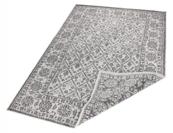 Hanse Home, Kusový koberec Twin-Wendeteppiche 103116 grau creme – na von aj na doma, 120x170, šedá, chodba / predsieň