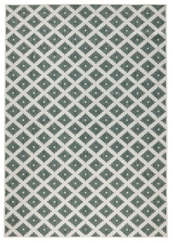 Hanse Home, Kusový koberec Twin-Wendeteppiche 103125 grün creme – na von aj na doma, 80x150, zelená, chodba / predsieň