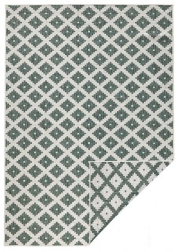 Hanse Home, Kusový koberec Twin-Wendeteppiche 103125 grün creme – na von aj na doma, 80x250, zelená, chodba / predsieň