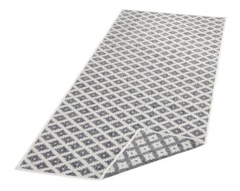 Hanse Home, Kusový koberec Twin-Wendeteppiche 103126 grau creme – na von aj na doma, 120x170, šedá, chodba / predsieň