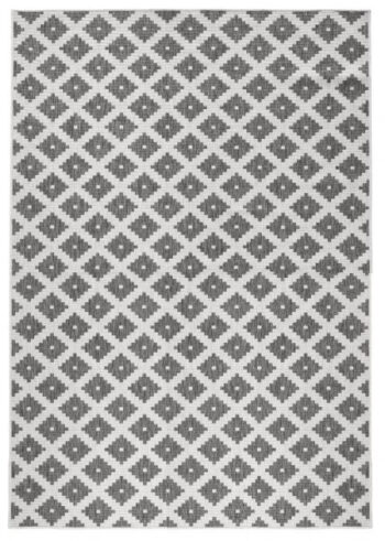 Hanse Home, Kusový koberec Twin-Wendeteppiche 103126 grau creme – na von aj na doma, 80x150, šedá, chodba / predsieň