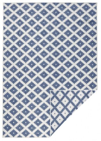 Hanse Home, Kusový koberec Twin-Wendeteppiche 103128 blau creme – na von aj na doma, 200x290, modrá, chodba / predsieň