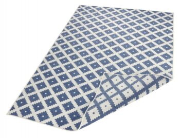 Hanse Home, Kusový koberec Twin-Wendeteppiche 103128 blau creme – na von aj na doma, 200x290, modrá, chodba / predsieň