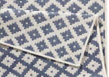 Hanse Home, Kusový koberec Twin-Wendeteppiche 103128 blau creme – na von aj na doma, 200x290, modrá, chodba / predsieň