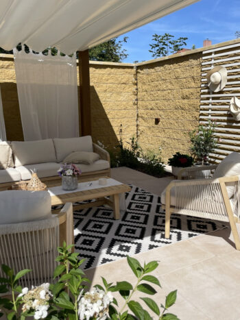 Hanse Home, Kusový koberec Twin-Wendeteppiche 103129 schwarz creme – na von aj na doma, 80x350, čiernobiela, chodba / predsieň