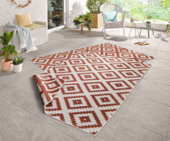 Hanse Home, Kusový koberec Twin-Wendeteppiche 103130 terra creme – na von aj na doma, 200x290, oranžová, chodba / predsieň
