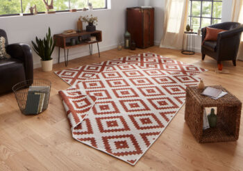 Hanse Home, Kusový koberec Twin-Wendeteppiche 103130 terra creme – na von aj na doma, 80x150, oranžová, chodba / predsieň