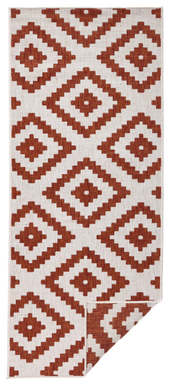 Hanse Home, Kusový koberec Twin-Wendeteppiche 103130 terra creme – na von aj na doma, 80x250, oranžová, chodba / predsieň