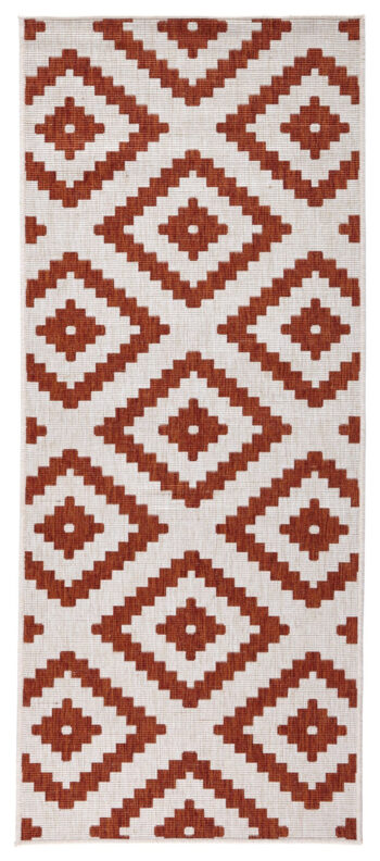 Hanse Home, Kusový koberec Twin-Wendeteppiche 103130 terra creme – na von aj na doma, 80x350, oranžová, chodba / predsieň