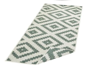 Hanse Home, Kusový koberec Twin-Wendeteppiche 103131 grün creme – na von aj na doma, 80x350, zelená, chodba / predsieň