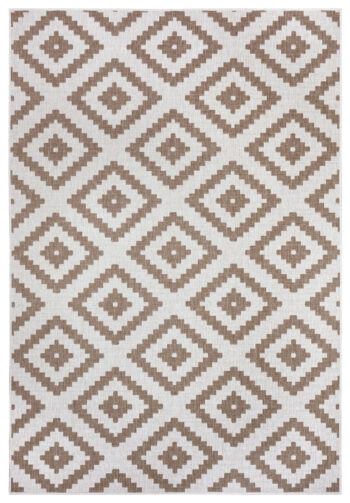 Hanse Home, Kusový koberec Twin-Wendeteppiche 105460 Linen – na von aj na doma, 120x170, hnedá, chodba / predsieň