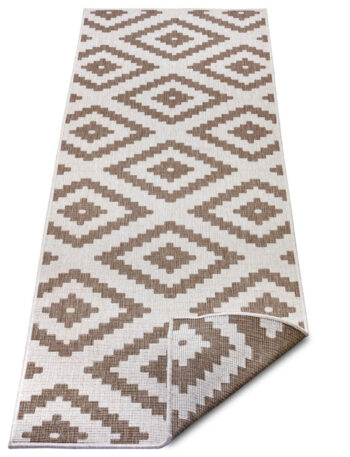 Hanse Home, Kusový koberec Twin-Wendeteppiche 105460 Linen – na von aj na doma, 120x170, hnedá, chodba / predsieň