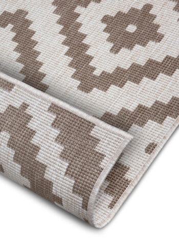 Hanse Home, Kusový koberec Twin-Wendeteppiche 105460 Linen – na von aj na doma, 120x170, hnedá, chodba / predsieň