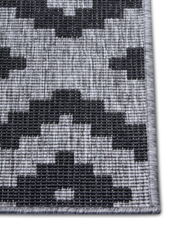 Hanse Home, Kusový koberec Twin-Wendeteppiche 105461 Night Silver – na von aj na doma, 80x350, šedá, chodba / predsieň