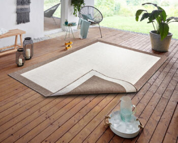 Hanse Home, Kusový koberec Twin-Wendeteppiche 105474 Linen – na von aj na doma, 80x350, hnedá, chodba / predsieň