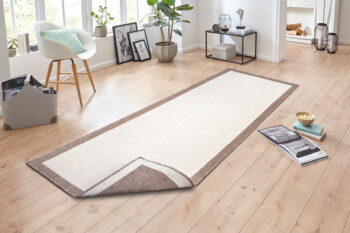 Hanse Home, Kusový koberec Twin-Wendeteppiche 105474 Linen – na von aj na doma, 80x350, hnedá, chodba / predsieň