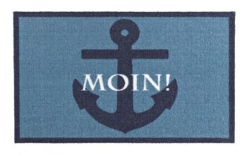 Hanse Home, Protišmyková rohožka Deko 102529 – na von aj na doma, 50x70, modrá, chodba / predsieň