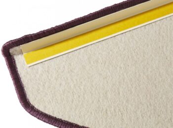 Hanse Home Sada 15ks nášľapov na schody: Fancy 103005 fialové, samolepiaci - 23x65 polkruh (rozmer vrátane ohybu), sada 15 ks