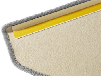 Hanse Home Sada 15ks nášľapov na schody: Fancy 103006 sivé, samolepiaci - 23x65 polkruh (rozmer vrátane ohybu), sada 15 ks