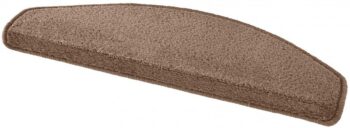 Hanse Home Sada 15ks nášľapov na schody: Fancy 103008 hnedé, samolepiaci - 23x65 polkruh (rozmer vrátane ohybu), sada 15 ks