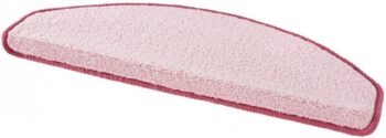 Hanse Home Sada 15ks nášľapov na schody: Fancy 103010 ružové, samolepiaci - 23x65 polkruh (rozmer vrátane ohybu), sada 15 ks