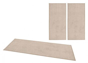 Hanse Home, Spálňová sada Pure 102662 Taupe/Cream, 3 diely: 70x140 cm (2x), 70x240 cm (1x), béžová, spálňa