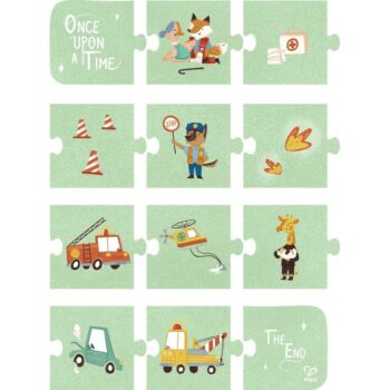 Hape Puzzle - Záchranné vozidlá