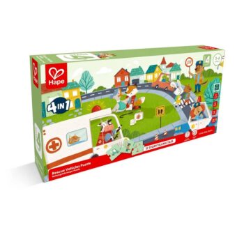 Hape Puzzle - Záchranné vozidlá