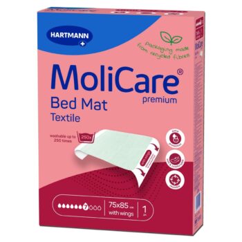 Hartmann Absorpčná podložka so záložkami BedMat Textile MoliCare, 75 x 85 cm