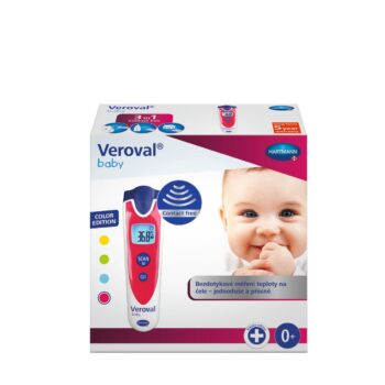 Hartmann Veroval bezdotykový teplomer Baby, červená