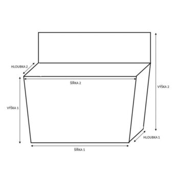 Heidrun Úložný box s vekom 21 l, 3 ks