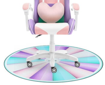 Herná podložka pod kreslo Chair Rainbow